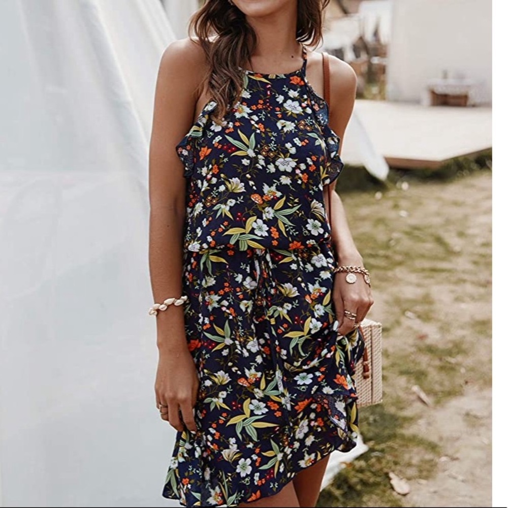 - L Delilah Wear L Boho Floral Dress View 3